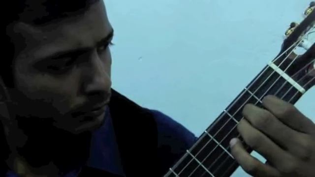 Nikhil with guitar playing improvised allegro.