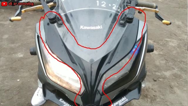 NINJA 250FI MODIF ZX 636, cara pasang kedok zx 636