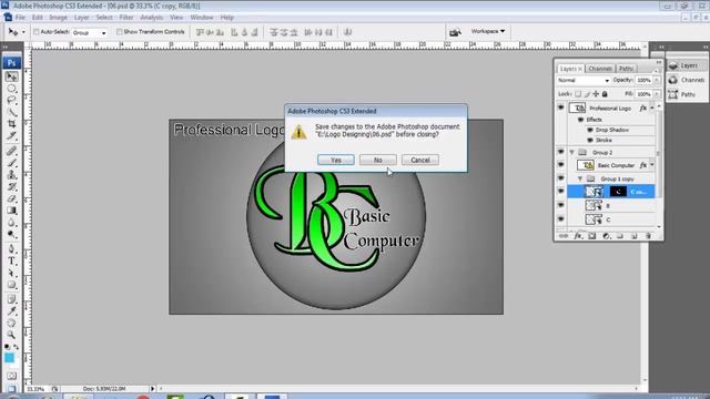Circle Logo Design Photoshop in Hindi