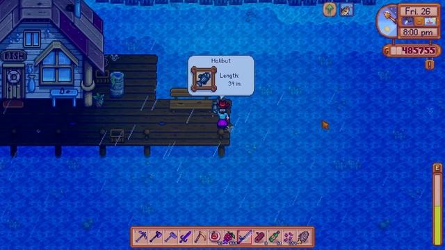 How to catch a Halibut fish in Stardew Valley