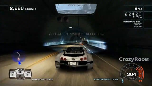 Need For Speed Hot Pursuit 2010 - Highway Battle - Bugatti Veyron 16.4