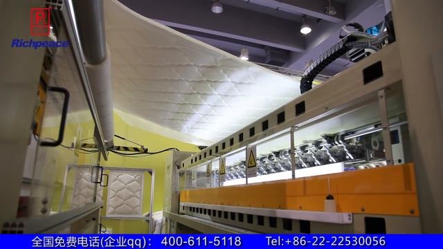 How to produce mattress panel with a high speed rotary hook quilting machine (Richpeace L1500)