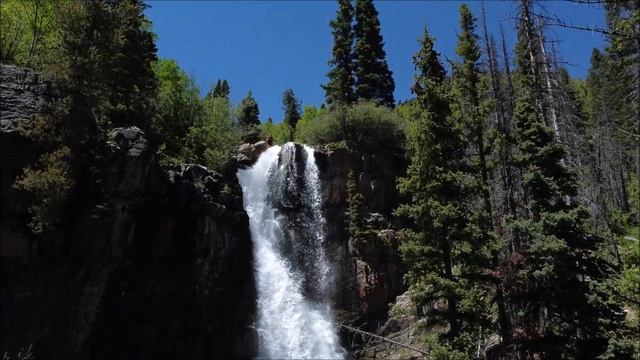 Drone Video at Basin Creek Falls, CR 124, La Plata Canyon, Durango, Colorado