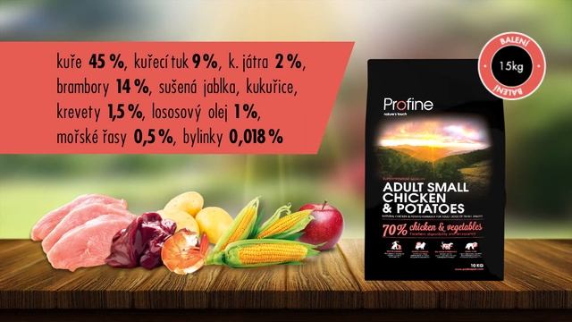 Profine Adult Small Chicken & Potatoes krmivo s kuřecím masem pro dospělé psy malých plemen