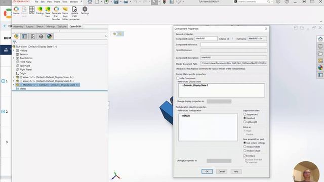 OpenBOM Add-In For SOLIDWORKS - Support for Envelop / Exclude from BOM Settings
