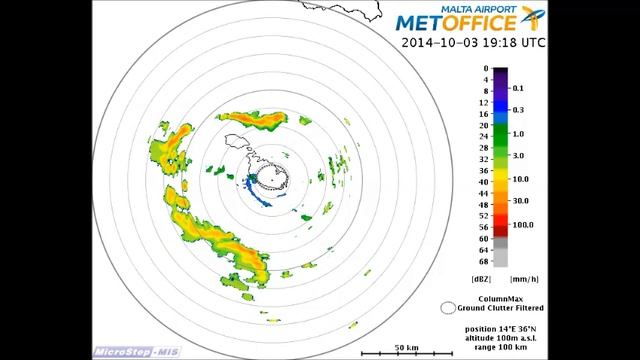 Malta Thunderstorm Radar Images