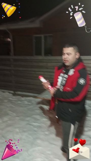 хлопушки Валентинка с сердцами