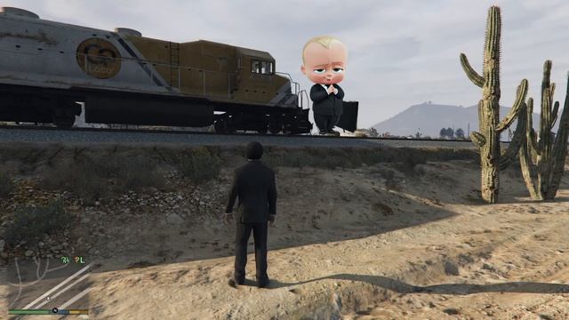 CAN THE BOSS BABY STOP THE TRAIN IN GTA 5? (GTA 5) (WATCH UNTIL THE END!)