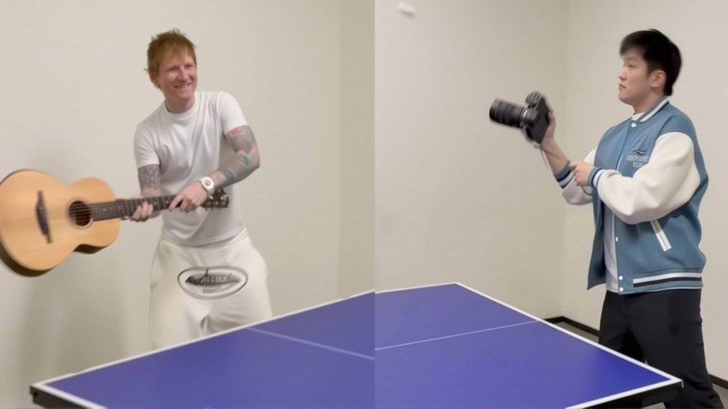 Знаменитости смеются — Ed Sheeran vs Fan Zhendong!