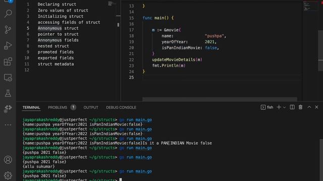 Structs in Golang