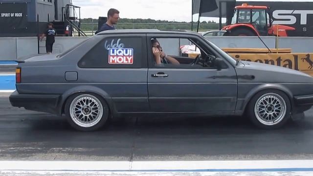 Eurokracy 2015 - Grey Jetta Coupe Drag