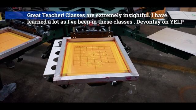 Checkout the Fun while Learning to Screen Print at 3 day Pro Class