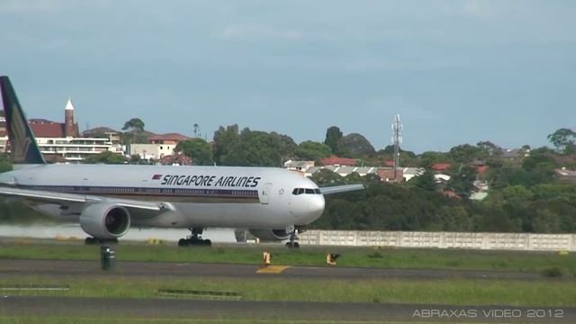 Singapore Airlines 777-312 [9V-SYH] - Takeoff from Sydney - 30 January 2012