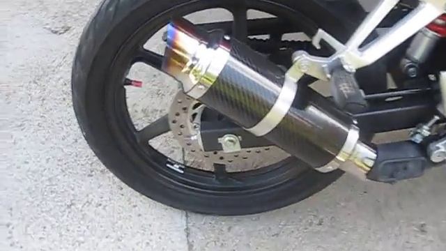 honda cbr 125 r  mini carbon exhaust