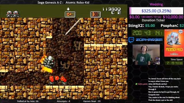 Sega Genesis A-Z : Atomic Robo-Kid (Journey To Beat Every Sega Genesis Game) Day 2