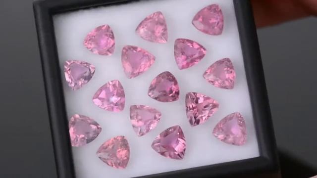 Gorgeous Hot Pink Tourmaline Gemstone Set from KGC