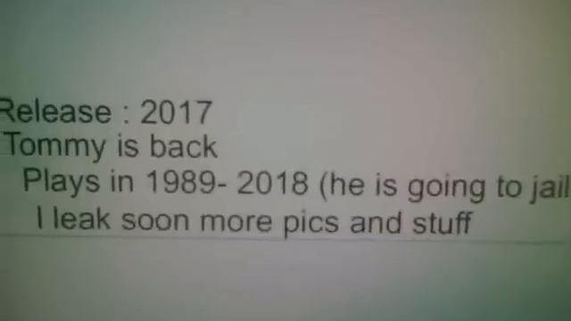 GTA 6 VI Vice City 2 Leaked Information from Rockstar Meeting 2017 Playstation 4