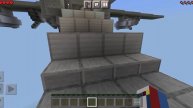 сбросил гелик с самолёта в Minecraft pe