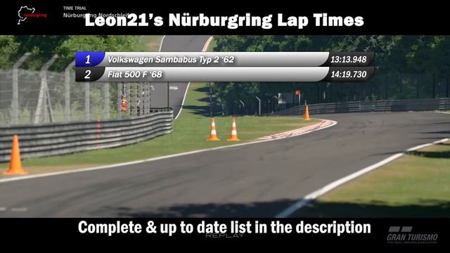 Gran Turismo Sport - Volkswagen Sambabus Typ 2 ‘62 Nürburgring Nordschleife Hot Lap