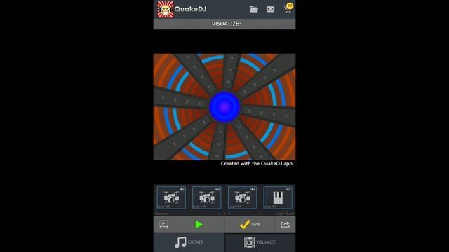 QuakeDJ Visual Loop Producer - App now available FREE on iOS!