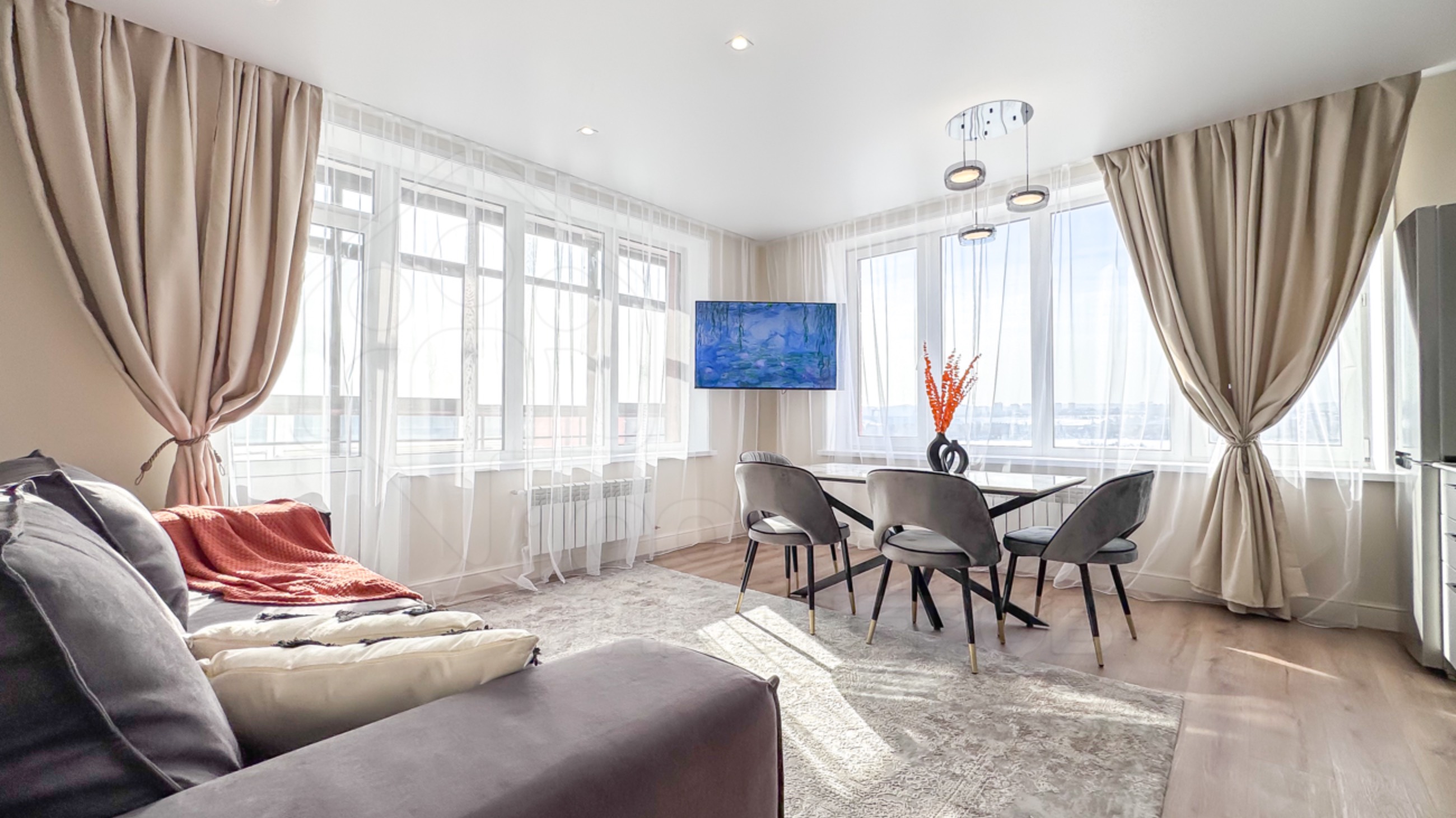 Рум-тур по 3-комнатной квартире на ул. Дальневосточная, 164/5 (ЖК "Каскад" - аренда)