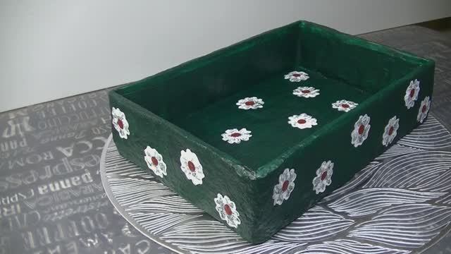 Декор картонной коробки  . 2 Идеи декора коробок своими руками .