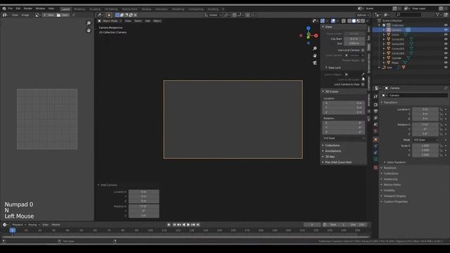 Blender 2.8 - MINIMALIST SCENE I | MODELLING | SAPLING TREE GEN