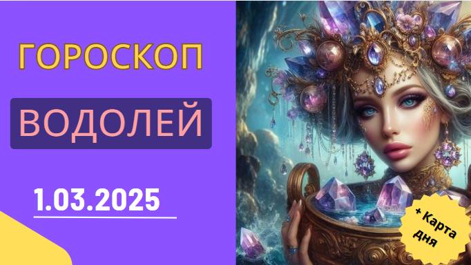 Гороскоп на сегодня, 1 марта 2025 🌊 – Водолеи