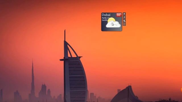 Weather Forecast Widget for Windows 7