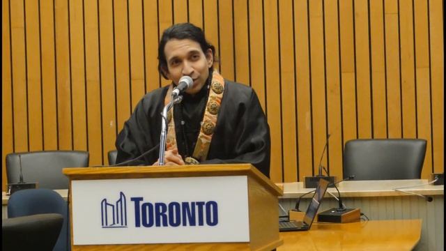 Zenji Nio at City Hall - the ONLY Indian-origin Buddhist on world stage talks on Buddhist Holocaust
