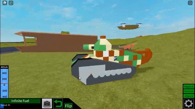 Showcasing the FT 17 light tank(Plane crazy)ROBLOX