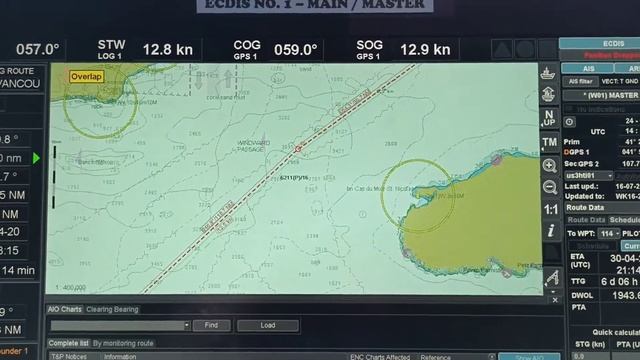 ECDIS Tutorial: AIO OVERLAY in Transas