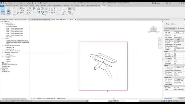 Revit 2022 Structural Gusset Plates 4K