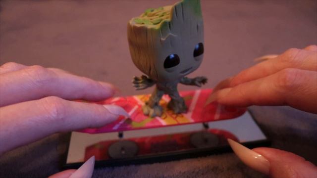 ASMR What's your trigger word? (🎧 soft spoken, tapping baby Groot on a hover board)