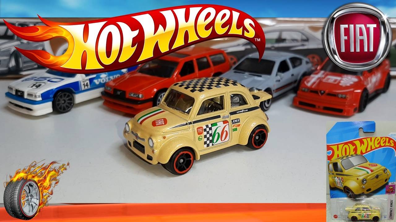 Custom Hot Wheels 60S Fiat 500D Modificado HW Compact Kings 5/5