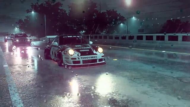 NFS HEAT - midnight street racing - testing Porsche 911 RWB