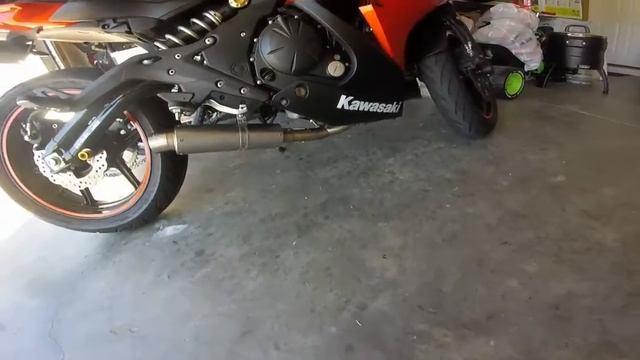 Ninja 650 Danmoto Full Exhaust Sound Test & Commentary