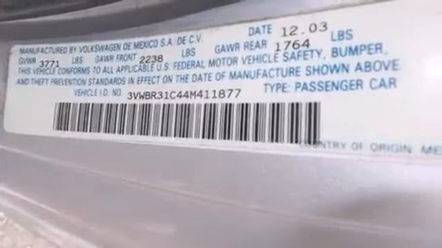 2004 Volkswagen New Beetle GL  with cruise and cd