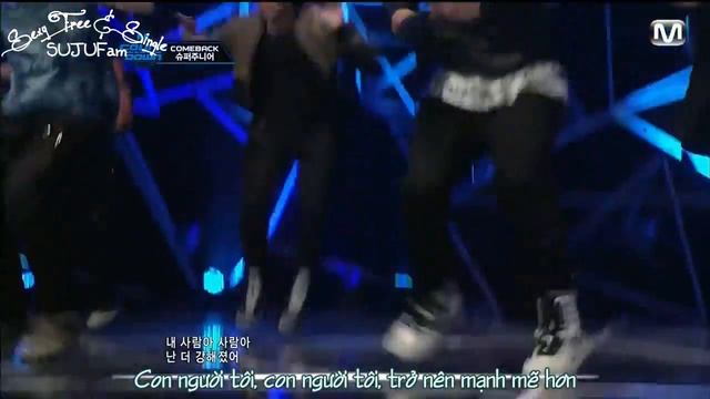 [SJF Vietsub] 120705 SUPER JUNIOR - Sexy Free & Single | Mcountdown COMEBACK STAGE