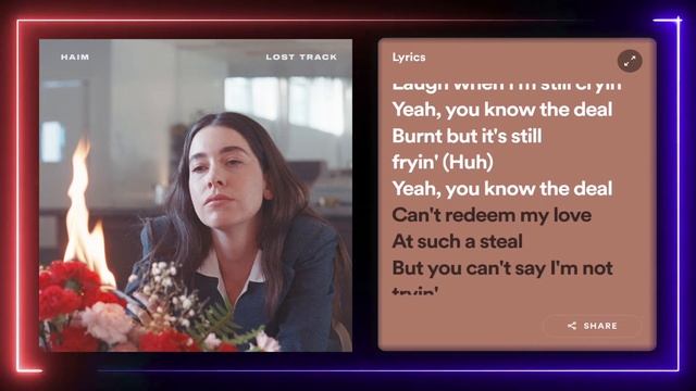 HAIM - Lost Track (Lyrics)
