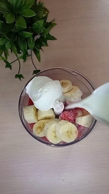 Летний коктейль с мороженым🌞 🍉🍓🍌Вкусный, полезный, питательный