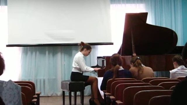 Винница, муз. школа №1, игра в четыре руки.