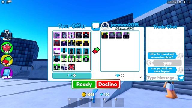 Using the *NEW* Camera Women for INSANE Trade Offers! | Toilet Tower Defense