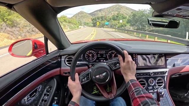 2023 Bentley Continental GT Convertible V-8 Azure - POV Test Drive (Binaural Audio)