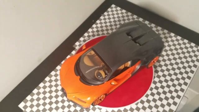 1/18 BUGATTI CHIRON Gray / Orange customs !!! Sold  !!!