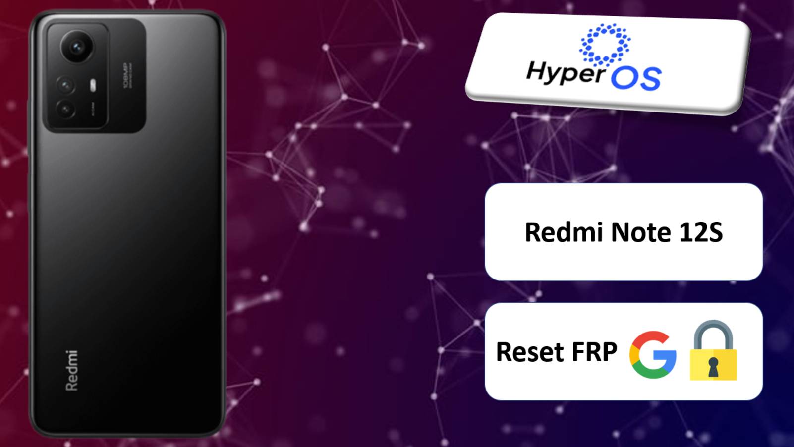 Redmi Note 12S FRP Bypass HyperOS Android 14: Обход Google-аккаунта без ПК