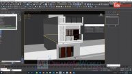 Complete front elevation design using Autodesk 3ds Max Photoshop and Vray Part 05