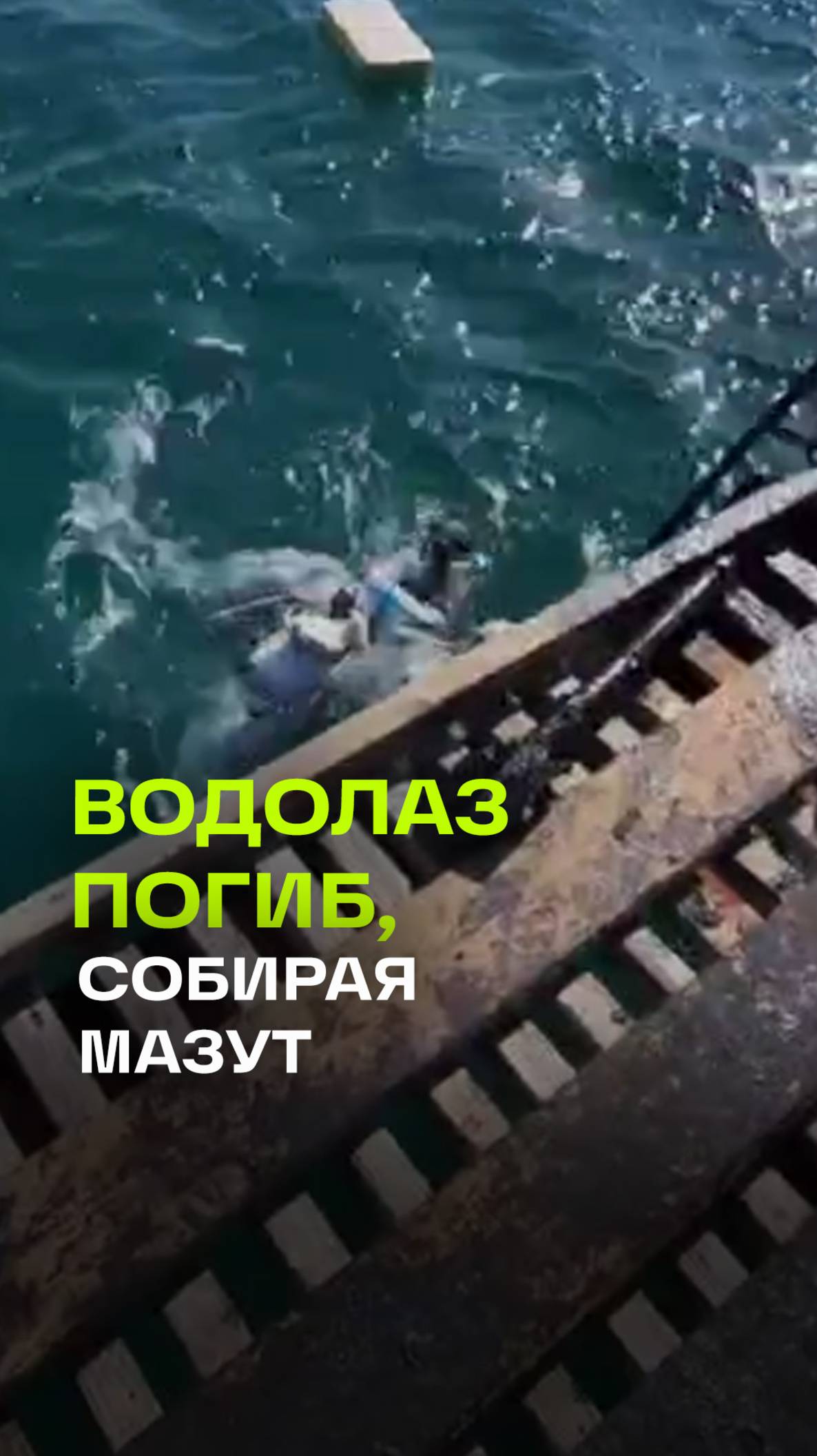 Водолаз погиб в Анапе после расчистки дна Черного моря от мазута