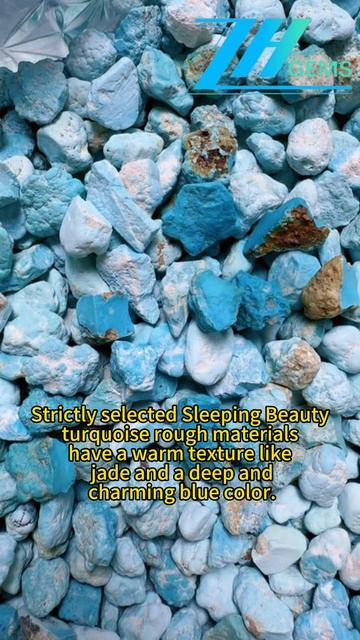 250227-10 Strictly selected Sleeping Beauty turquoise rough materials have a warm texture like jade