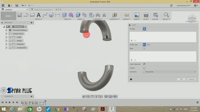 How to make a chain in fusion 360 - fusion 360 tutorial